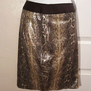 The Limited Snake Print Pencil Skirt NWT